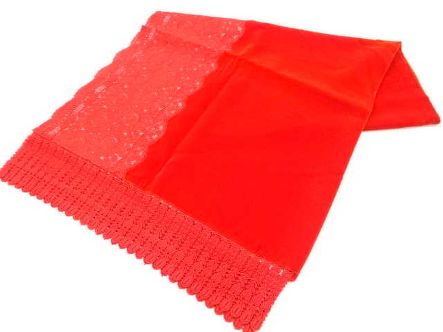 ビロードレース花模様ショール